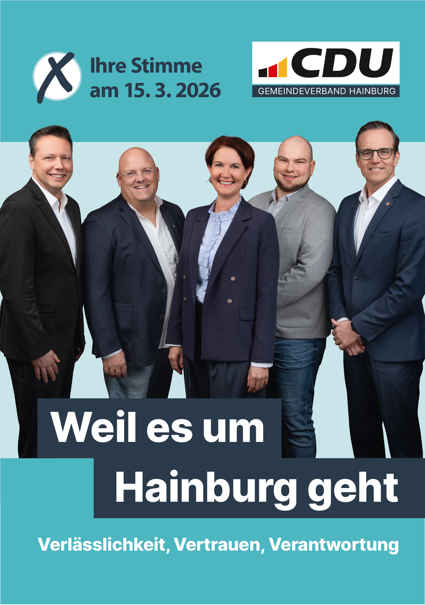 J�rgen Harrer, Thorsten Krammig, Saskia Luck, Johannes Schwab, Christian Spahn (v.l.n.r)